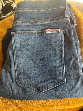 Hudson Jeans Medium Blue Straight Leg Denim